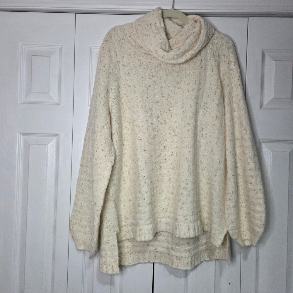 Canyon Retreat Sweater 1X Cream Like New
